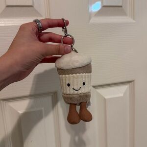 jellycat coffee to go keychain